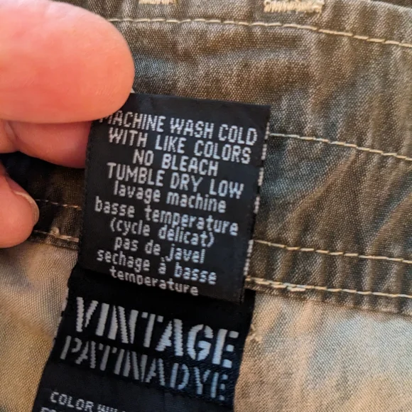 KÜHL Cargo Hiking Vintage Patina Dye Olive Outdoor Shorts Men's 34 EXC. COND.!! - Picture 8 of 10